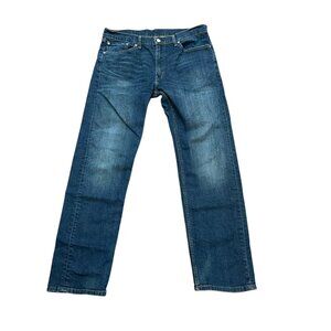 Men's Levi's 505 Straight Leg‎ Medium Wash Denim Jeans Size 36x34